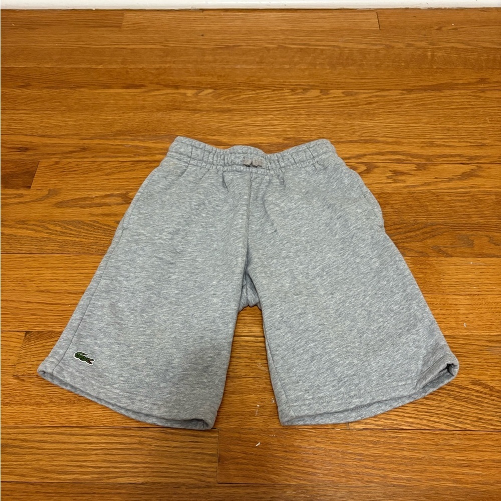 Lacoste Kids Grey Shorts Size 10